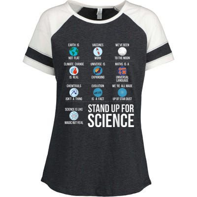 Stand Up For Science Enza Ladies Jersey Colorblock Tee