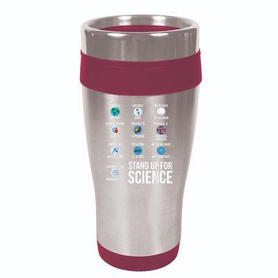 Stand Up For Science 16oz Travel Tumbler