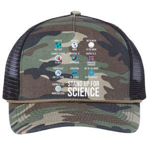 Stand Up For Science Retro Rope Trucker Hat Cap