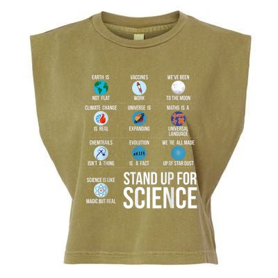 Stand Up For Science Garment-Dyed Women's Muscle Tee