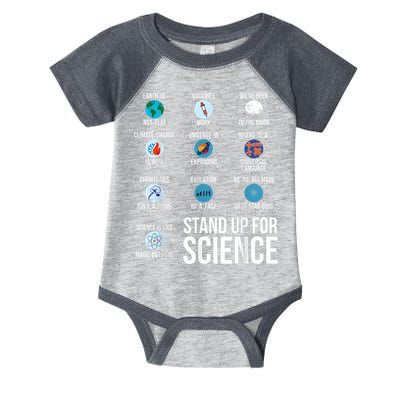 Stand Up For Science Infant Baby Jersey Bodysuit