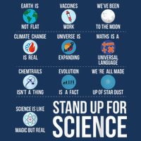 Stand Up For Science Infant Baby Jersey Bodysuit