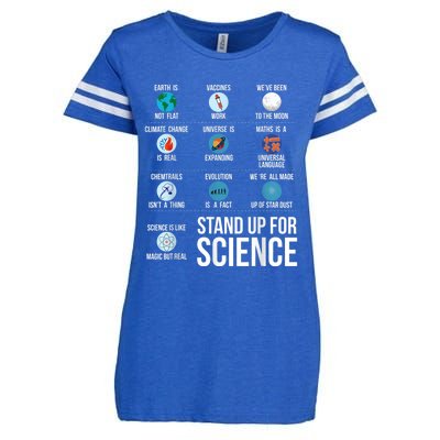 Stand Up For Science Enza Ladies Jersey Football T-Shirt