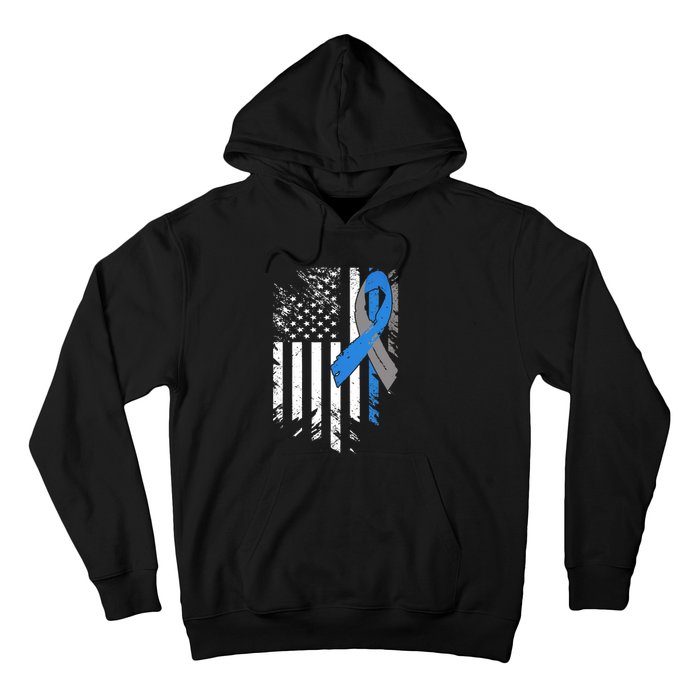 Support USA Flag Diabetes Type 1 Awareness Family Hoodie