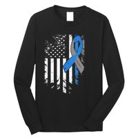 Support USA Flag Diabetes Type 1 Awareness Family Long Sleeve Shirt