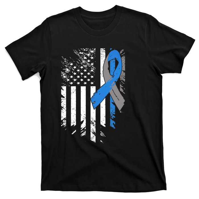 Support USA Flag Diabetes Type 1 Awareness Family T-Shirt