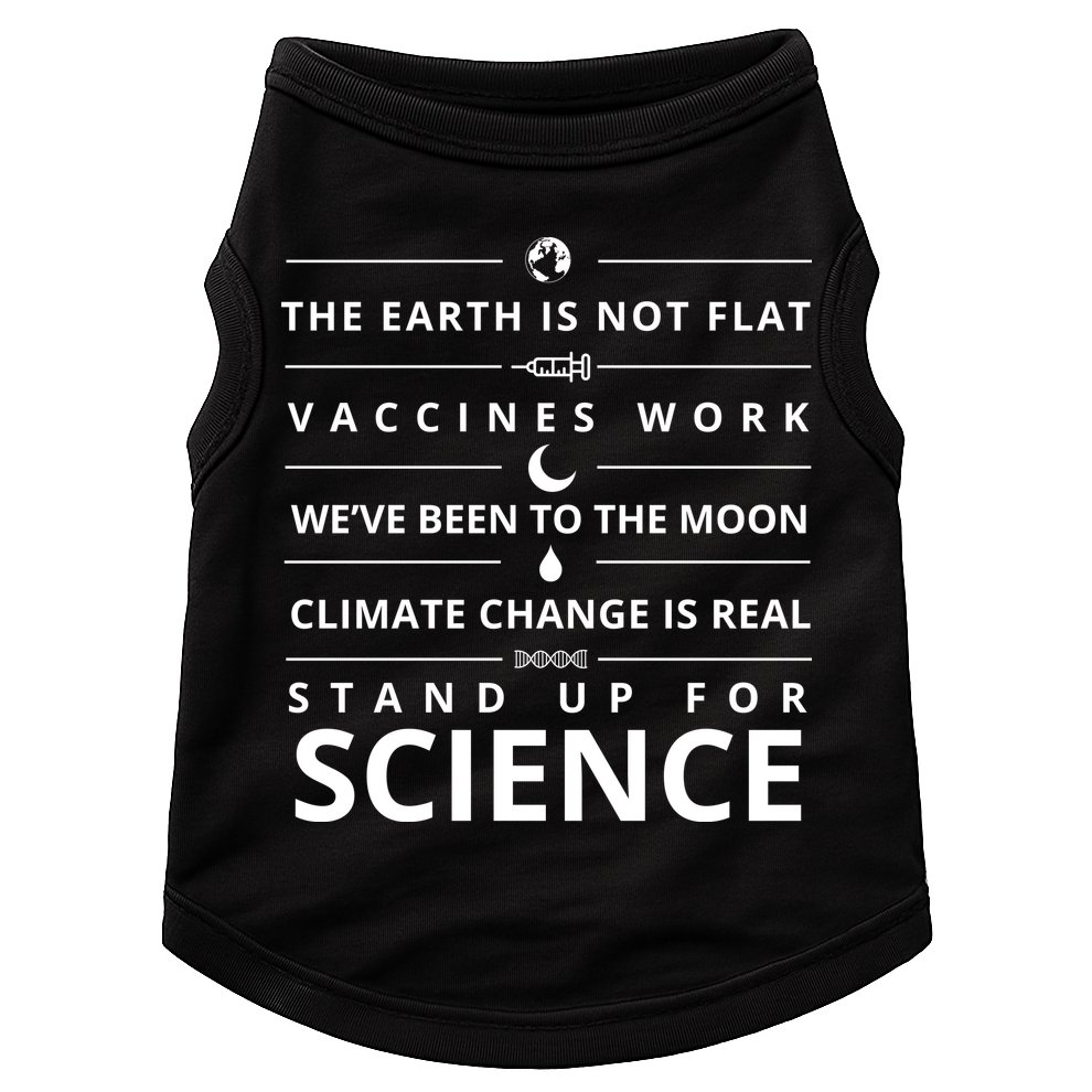 Stand Up For Science Quote Doggie Tank