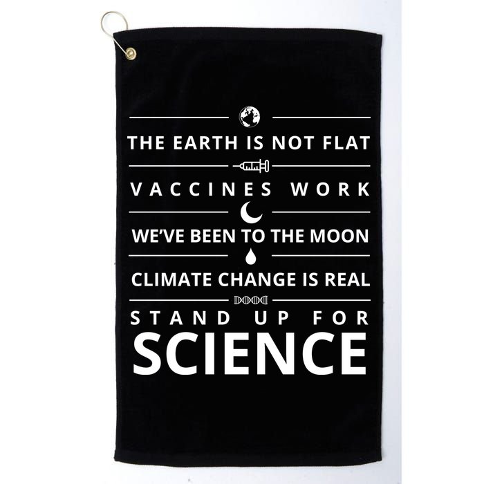 Stand Up For Science Quote Golf Towel