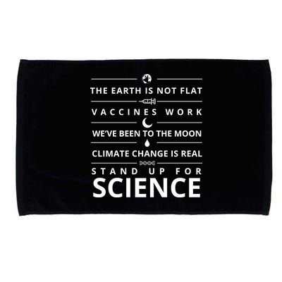 Stand Up For Science Quote Microfiber Hand Towel