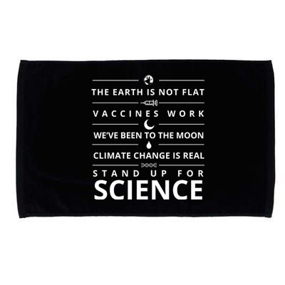 Stand Up For Science Quote Microfiber Hand Towel