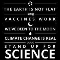 Stand Up For Science Quote Cropped Pullover Crew
