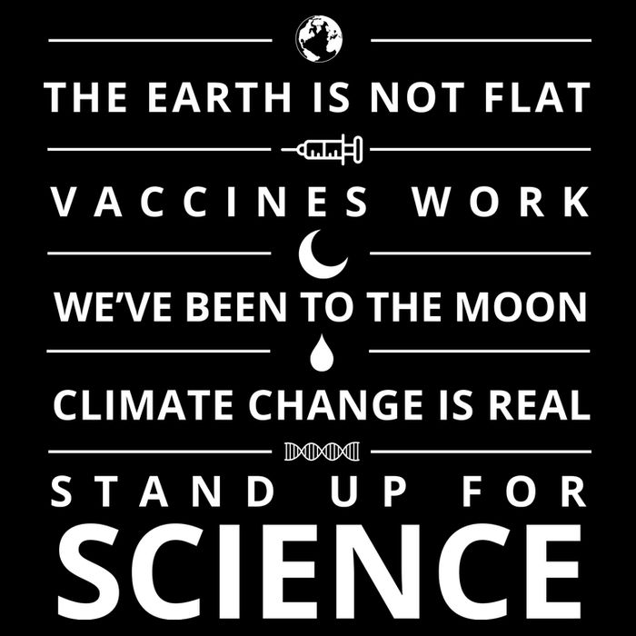 Stand Up For Science Quote Cropped Pullover Crew