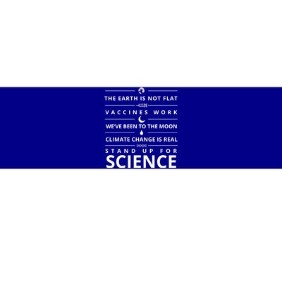 Stand Up For Science Quote Bumper Sticker