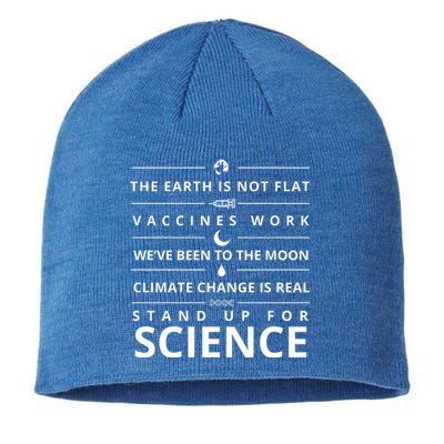 Stand Up For Science Quote Sustainable Beanie