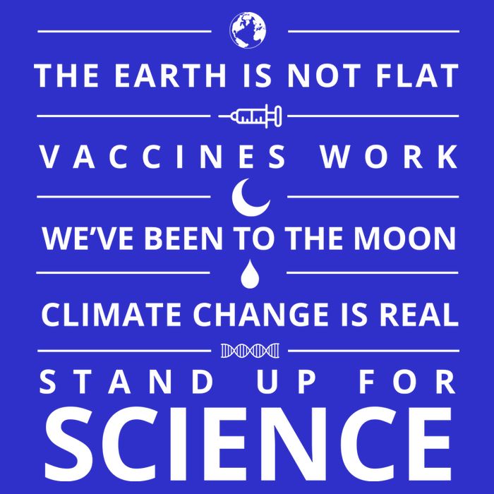 Stand Up For Science Quote 16 in Basic Backpack