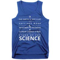 Stand Up For Science Quote Tank Top