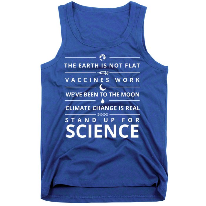 Stand Up For Science Quote Tank Top