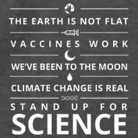 Stand Up For Science Quote Vector Backpack