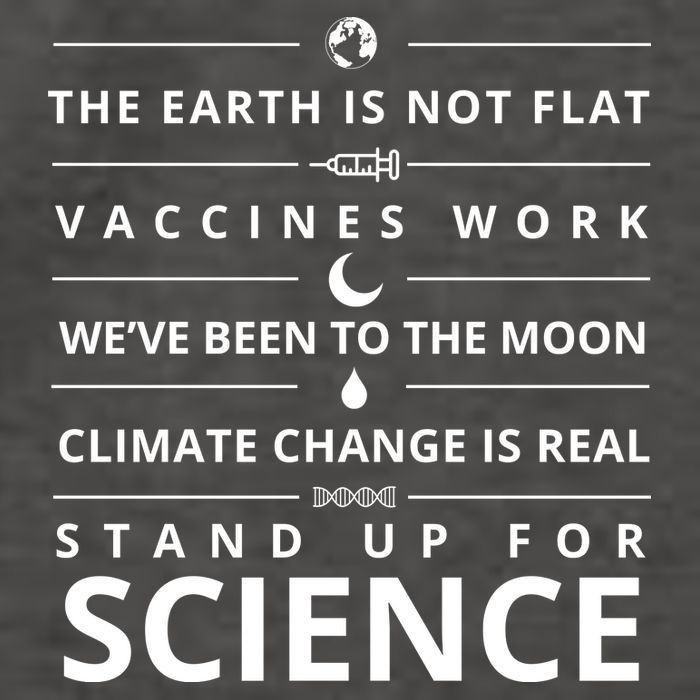 Stand Up For Science Quote Vector Backpack