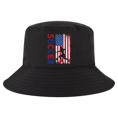 Soccer Usa Flag For Soccer Lover Gift Cool Comfort Performance Bucket Hat