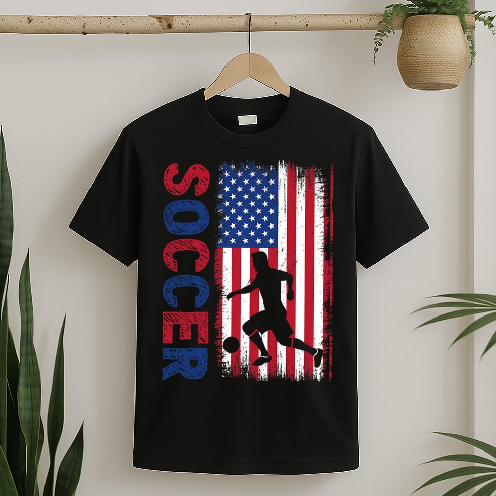 Soccer Usa Flag For Soccer Lover Gift T-Shirt