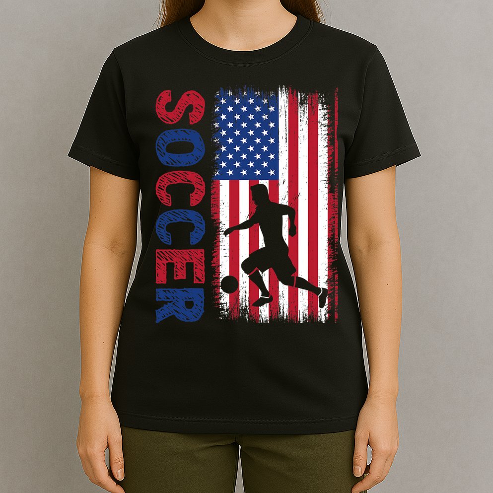 Soccer Usa Flag For Soccer Lover Gift T-Shirt