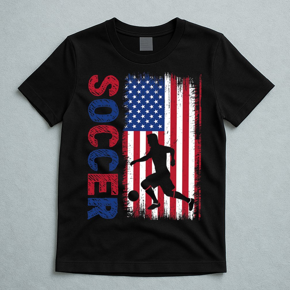 Soccer Usa Flag For Soccer Lover Gift T-Shirt
