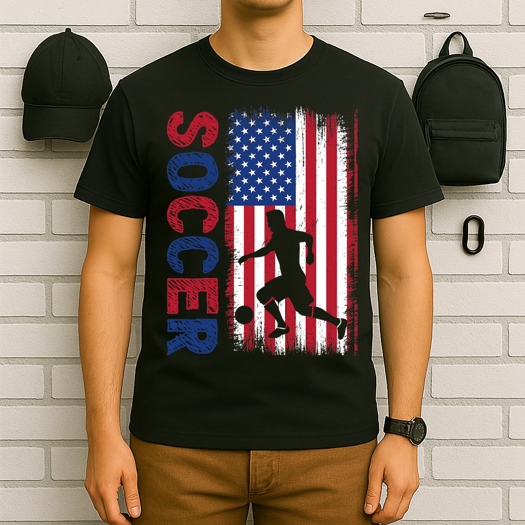 Soccer Usa Flag For Soccer Lover Gift T-Shirt