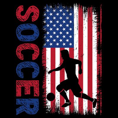 Soccer Usa Flag For Soccer Lover Gift T-Shirt