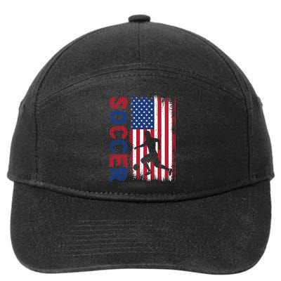 Soccer Usa Flag For Soccer Lover Gift 7-Panel Snapback Hat