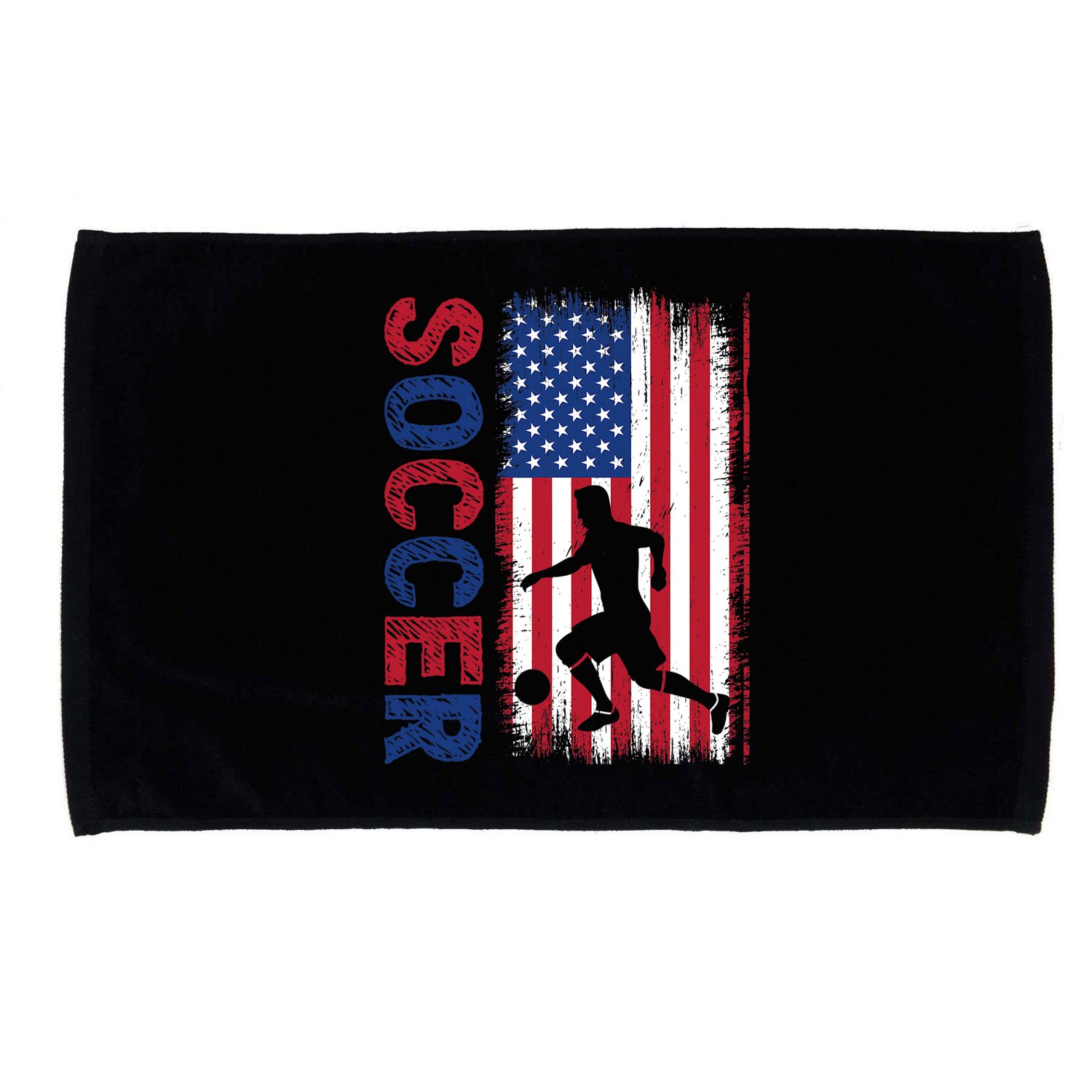 Soccer Usa Flag For Soccer Lover Gift Microfiber Hand Towel