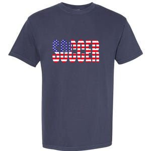 Soccer USA Flag For Soccer Lover Man Woman Garment-Dyed Heavyweight T-Shirt