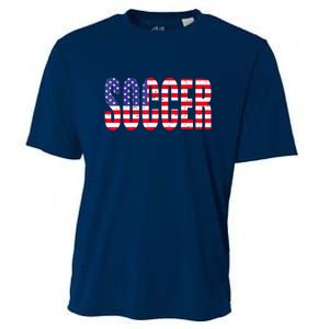 Soccer USA Flag For Soccer Lover Man Woman Cooling Performance Crew T-Shirt