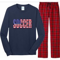 Soccer USA Flag For Soccer Lover Man Woman Long Sleeve Pajama Set