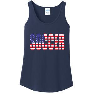 Soccer USA Flag For Soccer Lover Man Woman Ladies Essential Tank