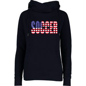 Soccer USA Flag For Soccer Lover Man Woman Womens Funnel Neck Pullover Hood