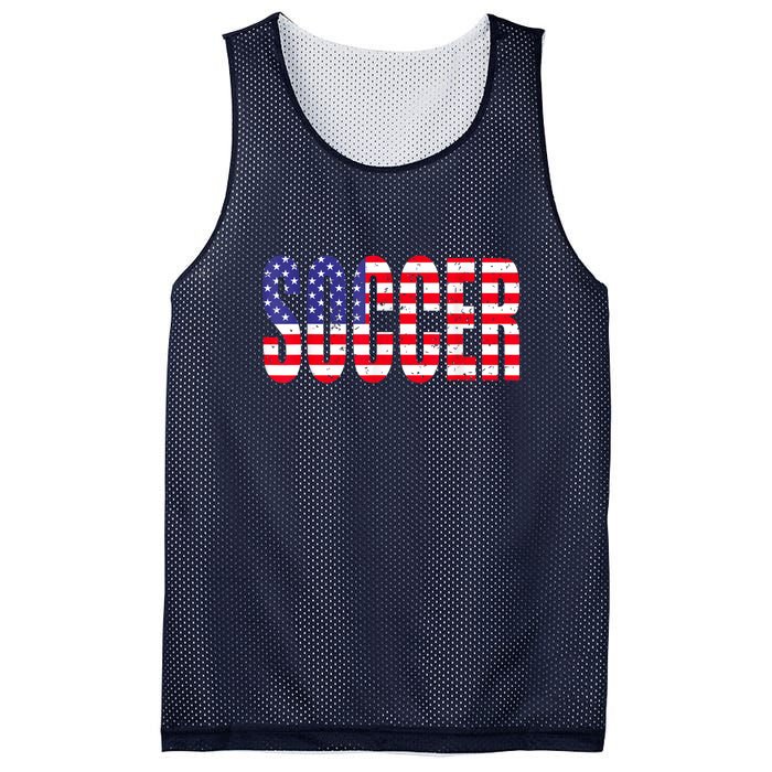 Soccer USA Flag For Soccer Lover Man Woman Mesh Reversible Basketball Jersey Tank