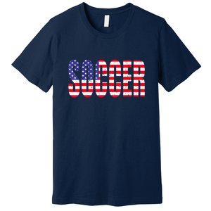 Soccer USA Flag For Soccer Lover Man Woman Premium T-Shirt