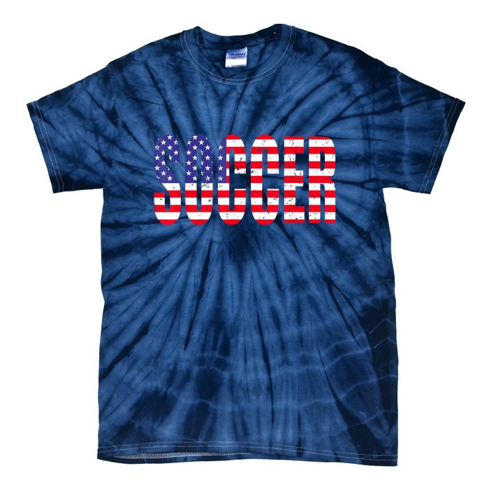 Soccer USA Flag For Soccer Lover Man Woman Tie-Dye T-Shirt