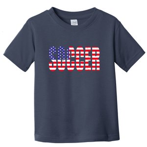 Soccer USA Flag For Soccer Lover Man Woman Toddler T-Shirt