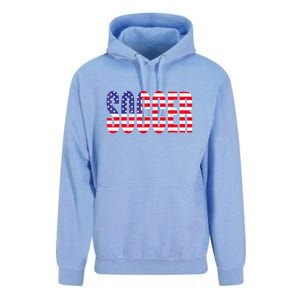 Soccer USA Flag For Soccer Lover Man Woman Unisex Surf Hoodie