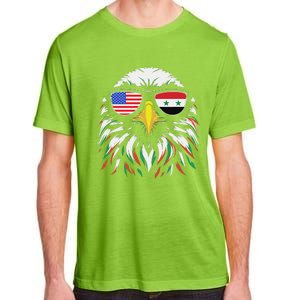 Syria Usa Flag Half Syrian American Patriotic Eagle Adult ChromaSoft Performance T-Shirt