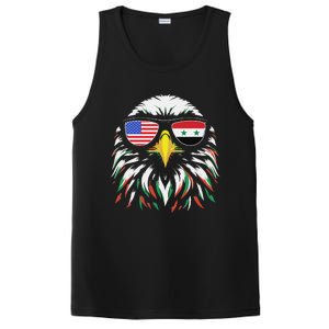 Syria Usa Flag Half Syrian American Patriotic Eagle PosiCharge Competitor Tank