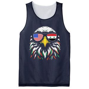 Syria Usa Flag Half Syrian American Patriotic Eagle Mesh Reversible Basketball Jersey Tank