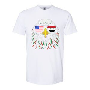 Syria Usa Flag Half Syrian American Patriotic Eagle Softstyle CVC T-Shirt