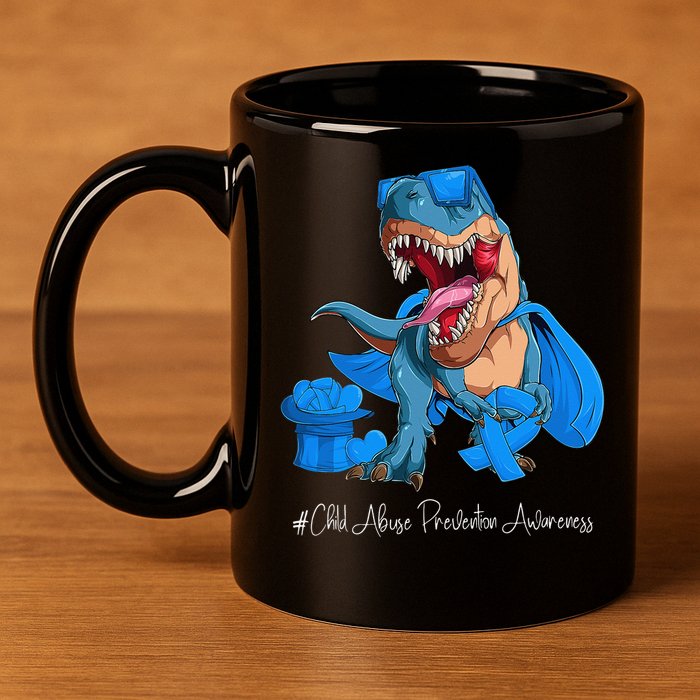 Speaking Up For Those Who Cant CHILDABUSEAWARENESS 11oz C Handle Ceramic Mug