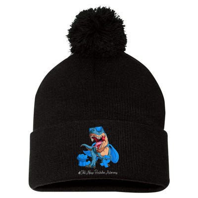 Speaking Up For Those Who Cant CHILDABUSEAWARENESS Pom Pom 12in Knit Beanie