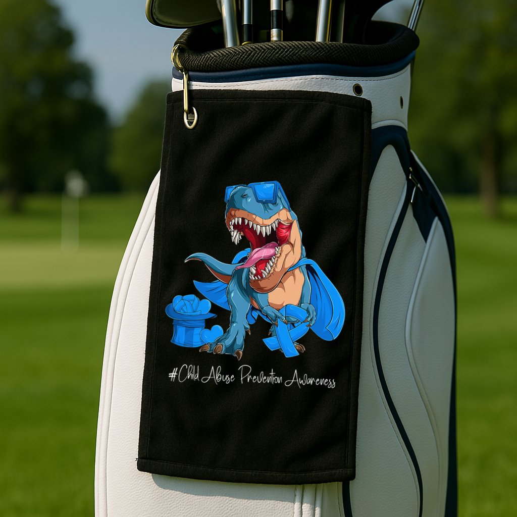 Speaking Up For Those Who Cant CHILDABUSEAWARENESS Golf Towel