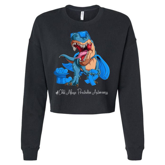 Speaking Up For Those Who Cant CHILDABUSEAWARENESS Cropped Pullover Crew