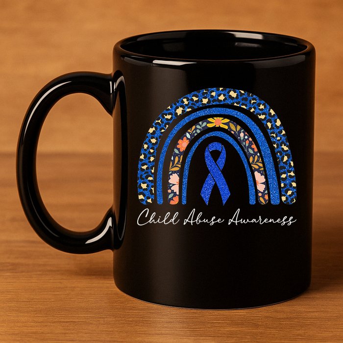 Stand Up For Children Child Abuse Prevention Month 11oz C Handle Ceramic Mug